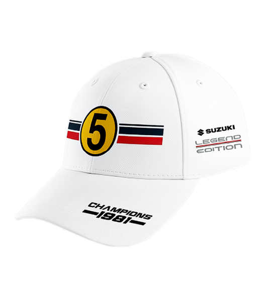 Gorra Suzuki Legend Edition Champions 1981 Blanca