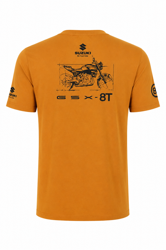 Camiseta Suzuki GSX 8T Color Ocre
