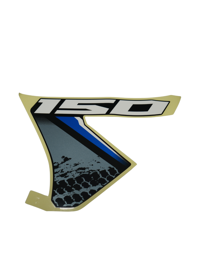 Cargue la imagen en el visor de la galería, calcomanía Inferior Tapa Tanque "150" Izquierda Para Suzuki DR 150 2027 ABS Blanca Carburada
