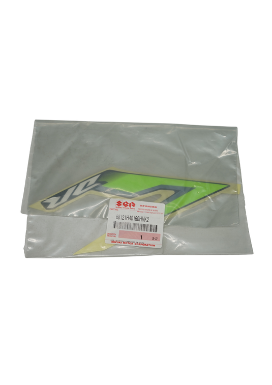 Calcomanía Tapa Tanque Izquierda Para Suzuki DR 150 2027 ABS Gris Carburada