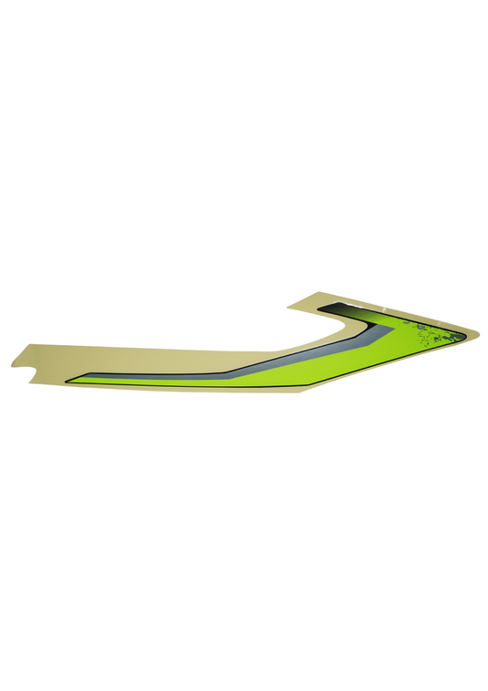 Calcomanía Tapa Lateral Trasera Derecha Para Suzuki DR 150 2027 ABS Gris Carburada
