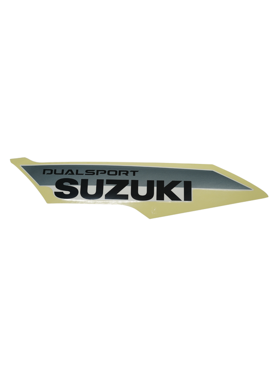 Calcomanía "SUZUKI" Izquierda Para Suzuki DR 150 2027 ABS Blanca Carburada