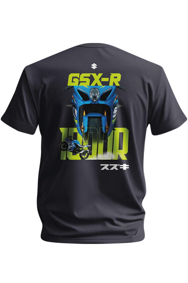 Cargue la imagen en el visor de la galería, Camiseta Suzuki GSX-R1000 Gris | Ropa Original Suzuki
