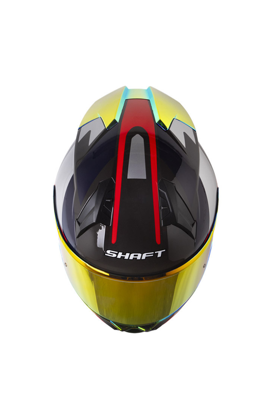 Casco SHAF560 EVO - CRAWLER -Negro, Gris y Rojo Brillo