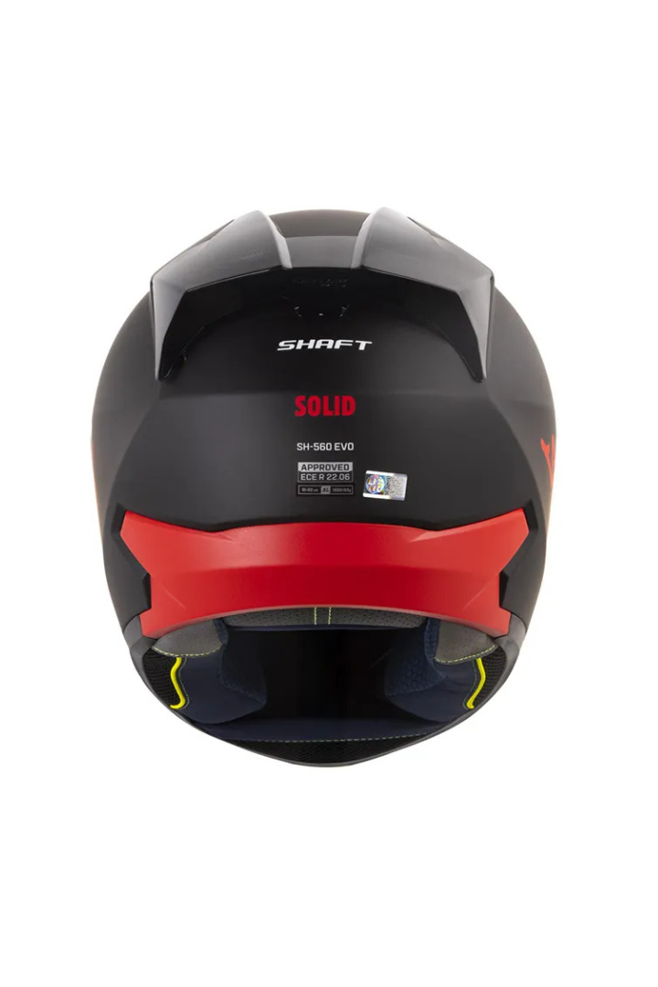 Cargue la imagen en el visor de la galería, Casco SHAFT 560 EVO - SOLID Negro Rojo Mate
