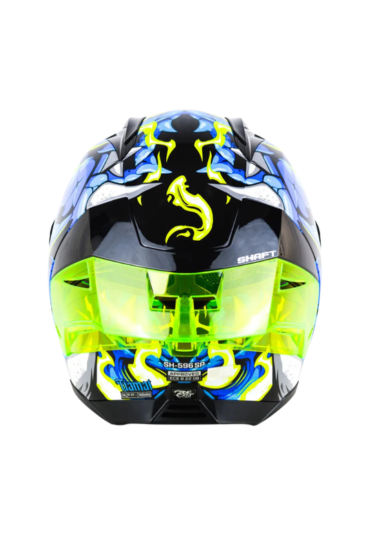 Casco Integral SHAFT SH-596 SP TIAMAT Negro, Azul Brillo