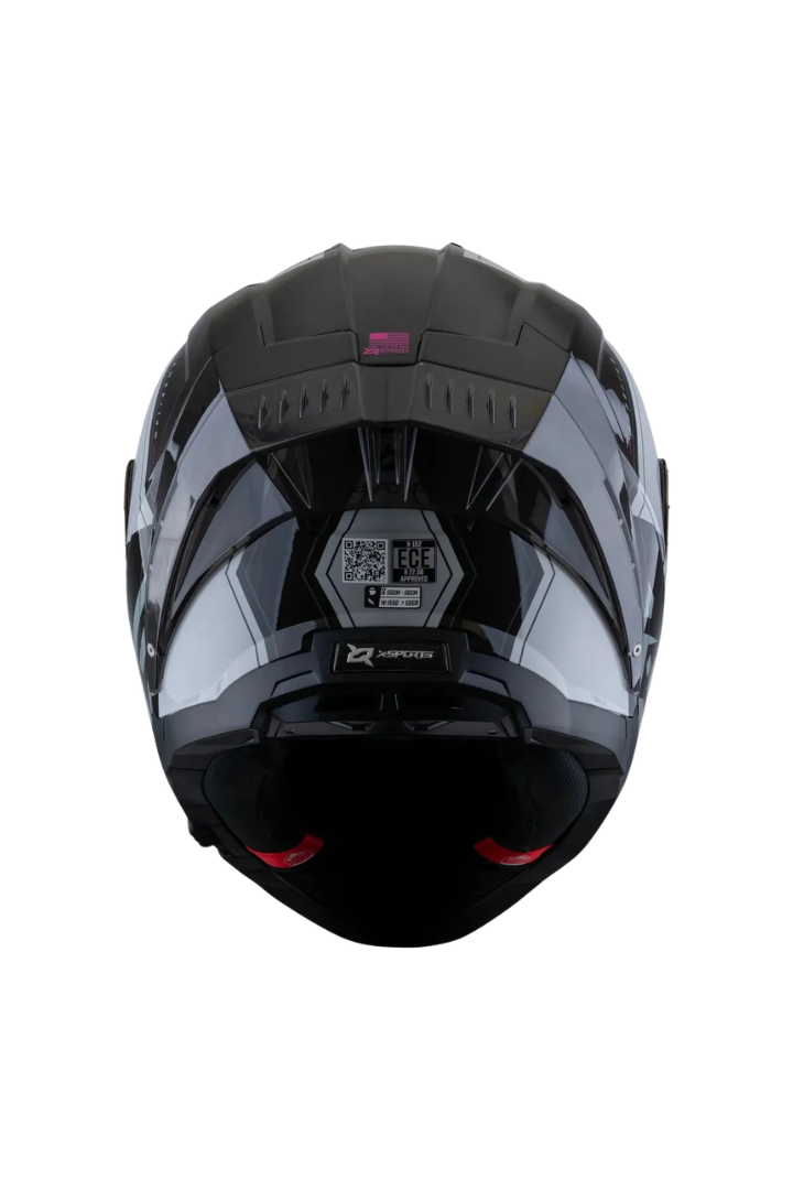 Cargue la imagen en el visor de la galería, Casco X-SPORTS X-162 Ampreium Blanco Negro Brillante
