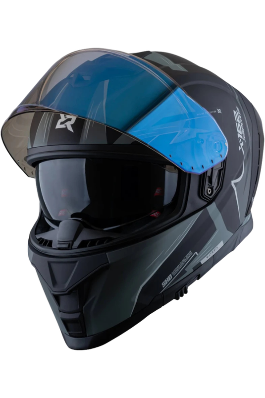 Casco X-SPORTS X-162 Maverix Gris Negro Mate