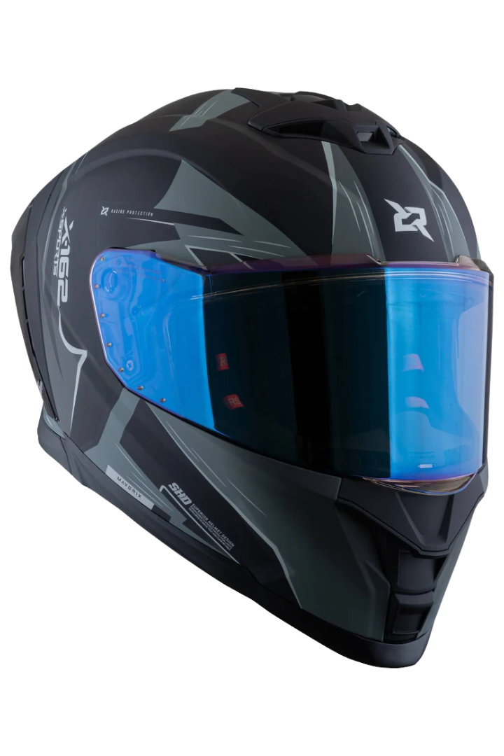 Cargue la imagen en el visor de la galería, Casco X-SPORTS X-162 Maverix Gris Negro Mate
