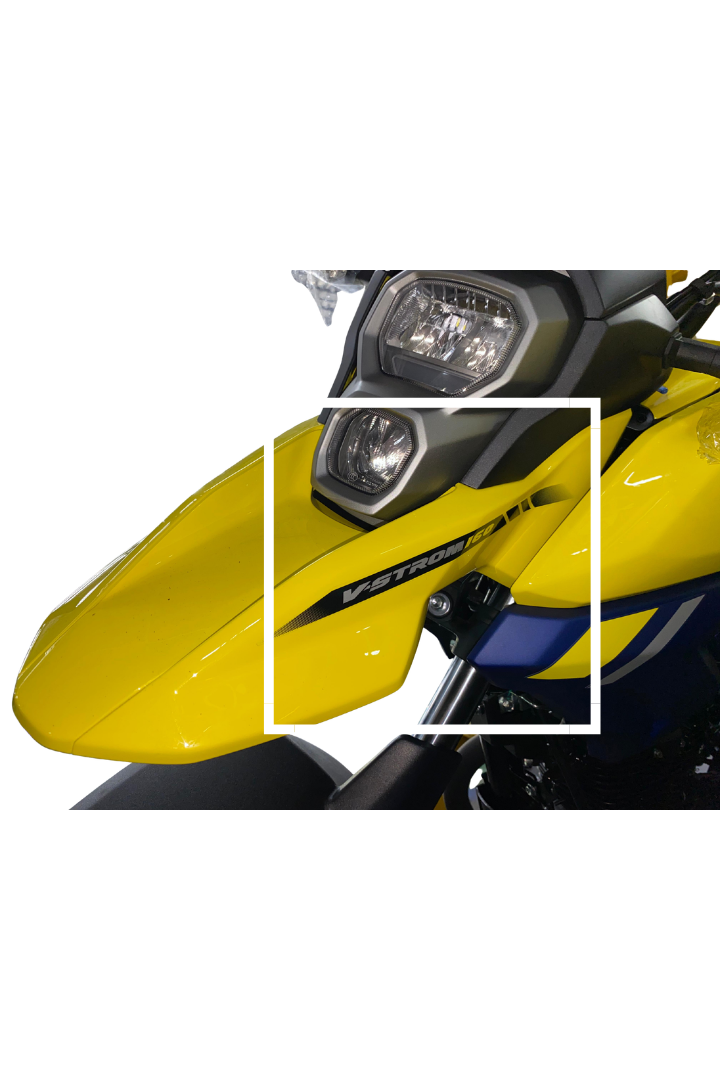 Cargue la imagen en el visor de la galería, Calcomanía Izquierda Para Suzuki V-STROM 160 Amarilla

