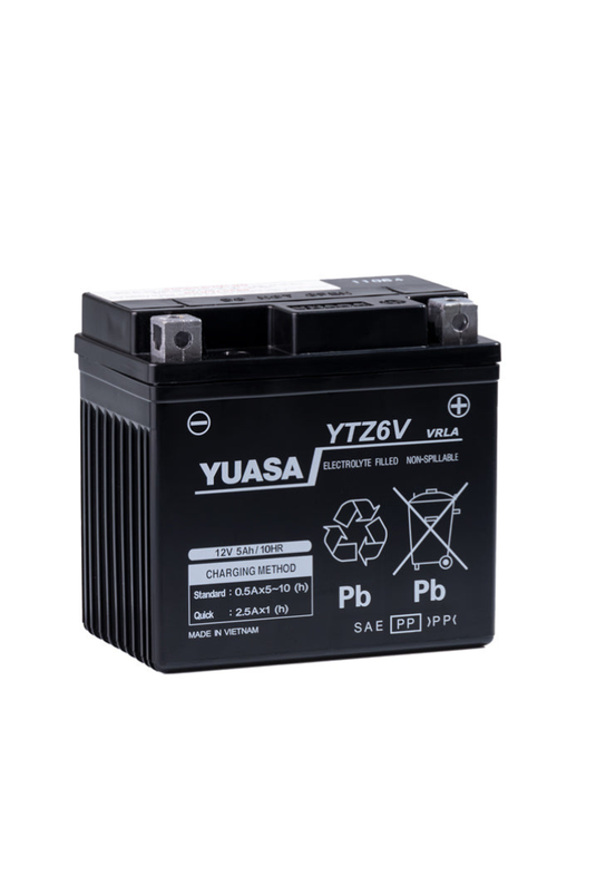 Batería Yuasa YTZ6V 12V 5Ah AGM Para GSX-S150 y GSX-R150