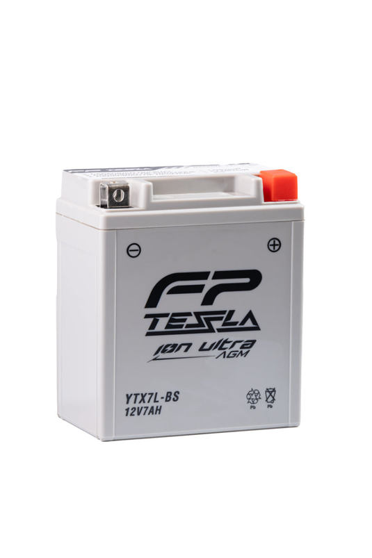 Batería Tesla Ion Ultra AGM YTX7L-BS 12V 7Ah Para DR150 y Gixxer 250