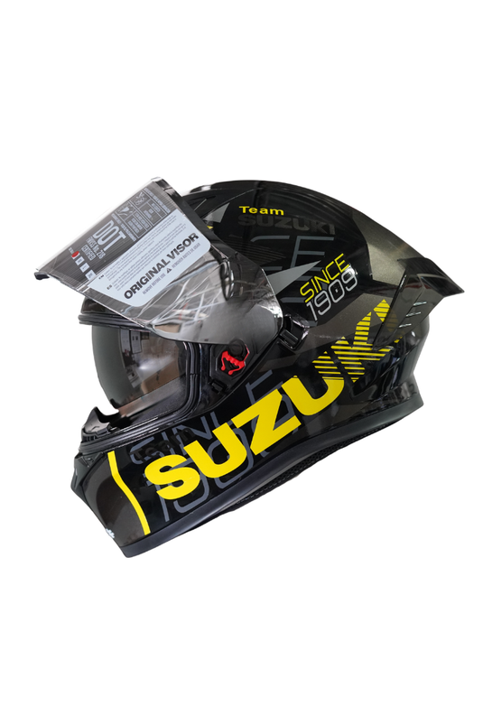 Casco Integral Suzuki Negro / Amarillo