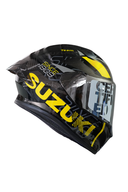 Casco Integral Suzuki Negro / Amarillo