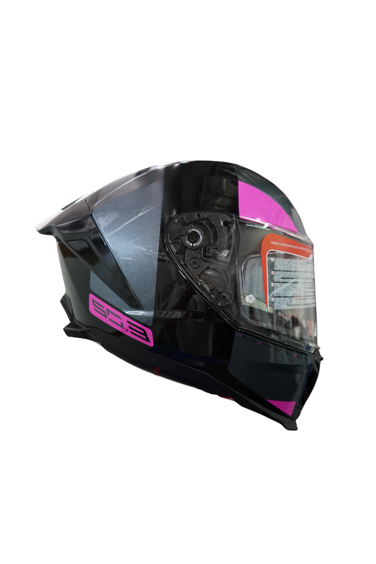 Casco Integral GIVI  50.3 VISION Negro, Titanio, Fucsia Brillo