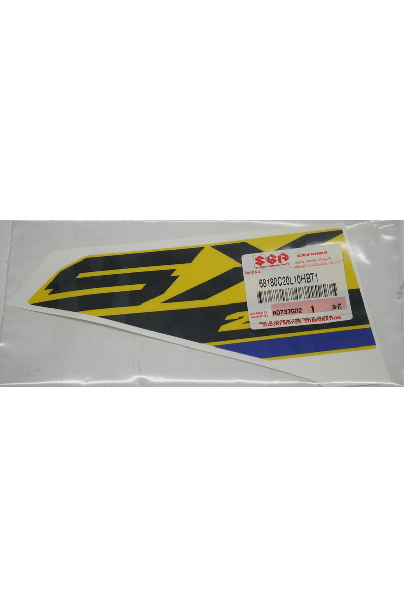 Cargue la imagen en el visor de la galería, Calcomanía Carenaje Derecha Para Suzuki V-STROM SX 250 2027 Amarilla
