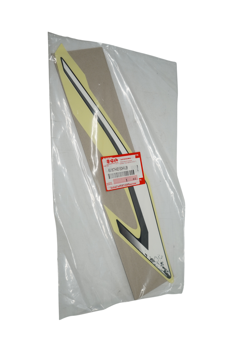 Cargue la imagen en el visor de la galería, Calcomanía Tapa Lateral Trasera Izquierda Para Suzuki DR 150 2027 ABS Amarilla Carburada
