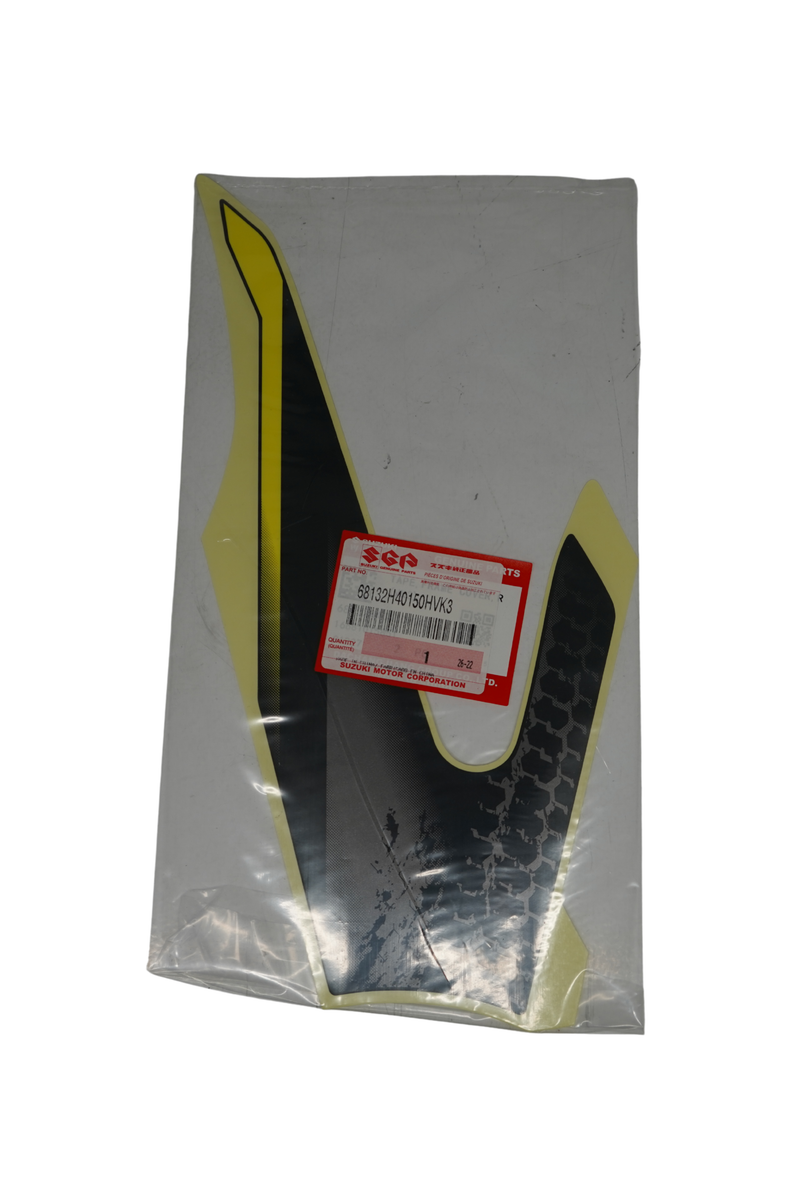 Cargue la imagen en el visor de la galería, Calcomanía Tapa Lateral Derecha Para Suzuki DR 150 2027 ABS Amarilla Carburada
