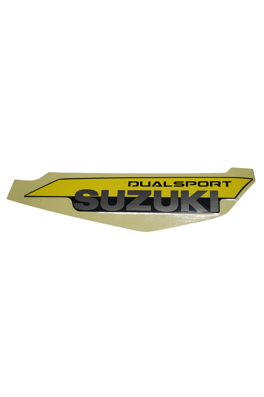 Calcomanía "SUZUKI" Derecha Para Suzuki DR 150 2027 ABS Amarilla Carburada