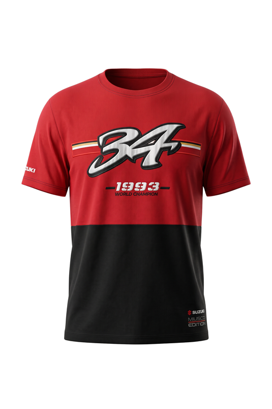 Camiseta Suzuki LEGEND EDITION Negra-Roja