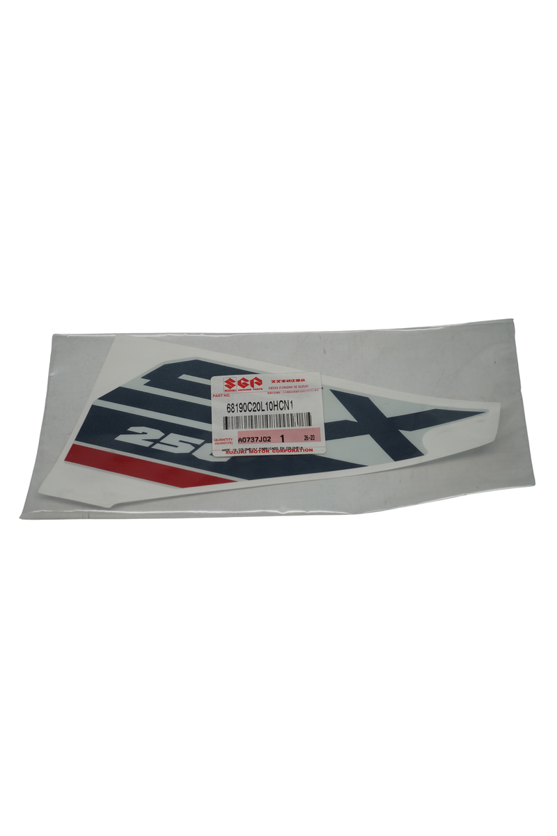 Cargue la imagen en el visor de la galería, Calcomanía Carenaje Izquierdo Para Suzuki V-STROM SX 250 2027 Blanca
