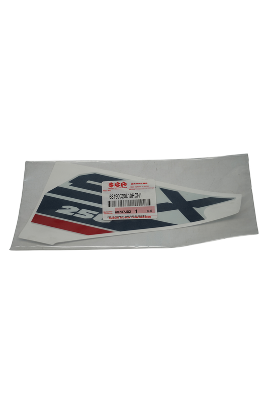 Calcomanía Carenaje Izquierdo Para Suzuki V-STROM SX 250 2027 Blanca