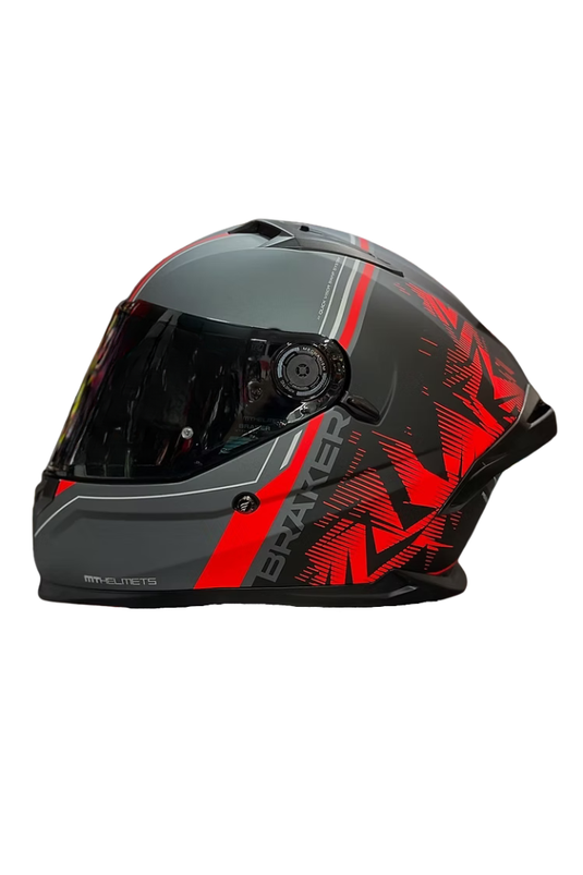 Casco MT BRAKER SV CHARM B5 Gris-Rojo Mate – Tienda Suzuki