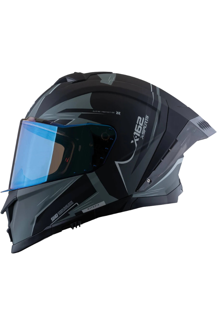 Cargue la imagen en el visor de la galería, Casco X-SPORTS X-162 Maverix Gris Negro Mate
