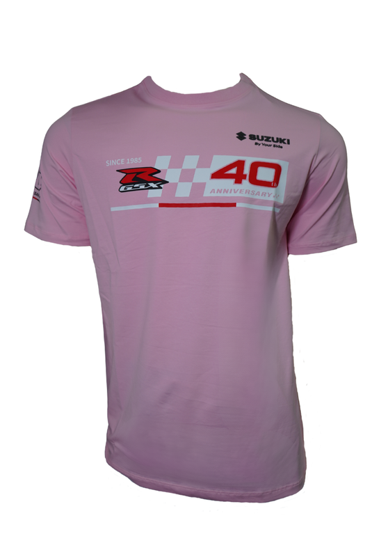 Camiseta Suzuki GSXR 40th Aniversary- Rosa