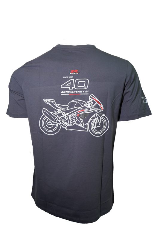 Camiseta Suzuki GSXR 40th Aniversary- Gris