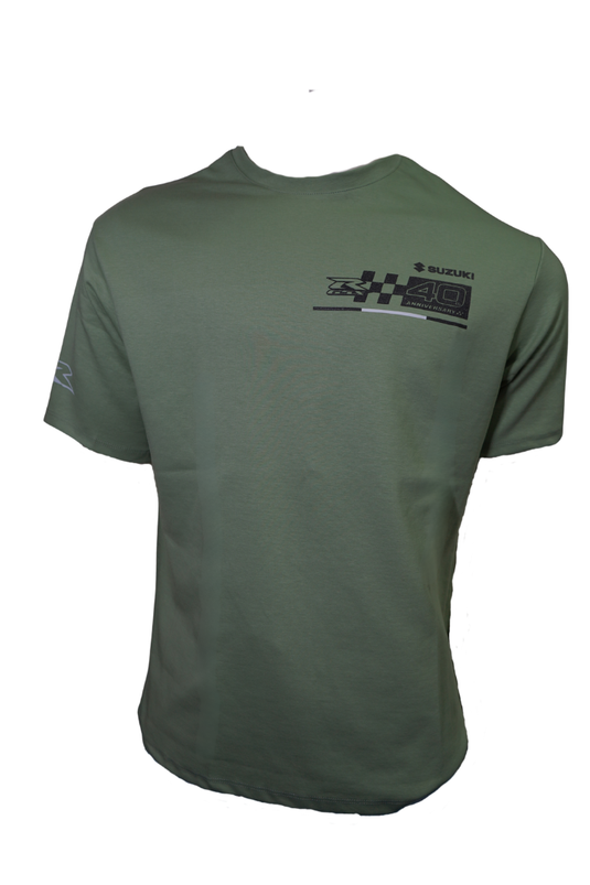 Camiseta Suzuki GSXR 40th Aniversary - Verde Menta