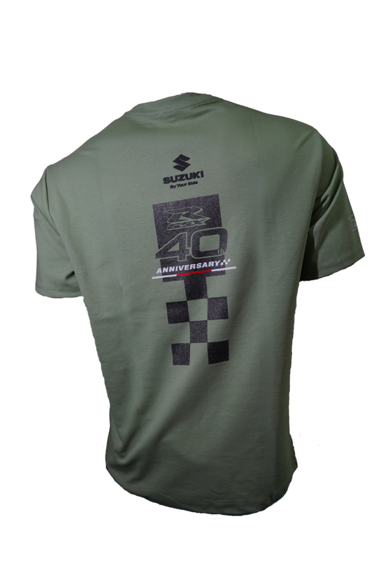 Camiseta Suzuki GSXR 40th Aniversary - Verde Menta