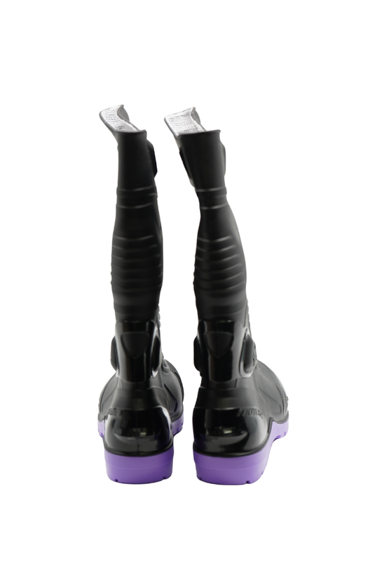 Botas Impermeables Suzuki "The Master Of Adventure" Color Negro- Morado