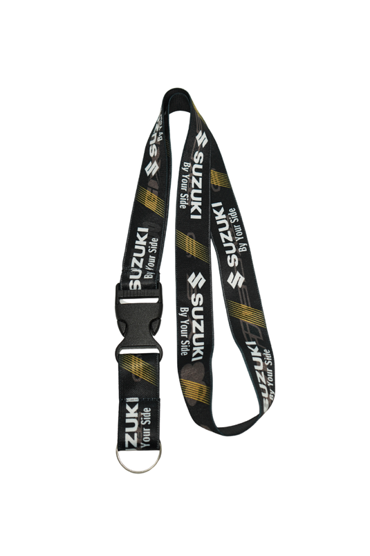 Cinta Llavero Suzuki "By Your Side" Color Negro-Dorado