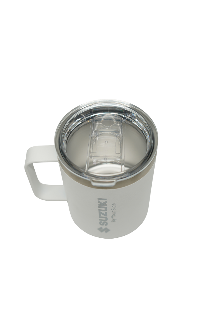 Cargue la imagen en el visor de la galería, Taza Térmica de Acero Inoxidable Suzuki con Tapa Antiderrames
