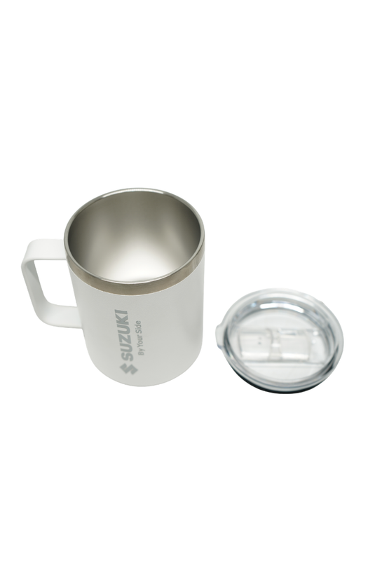 Taza Térmica de Acero Inoxidable Suzuki con Tapa Antiderrames