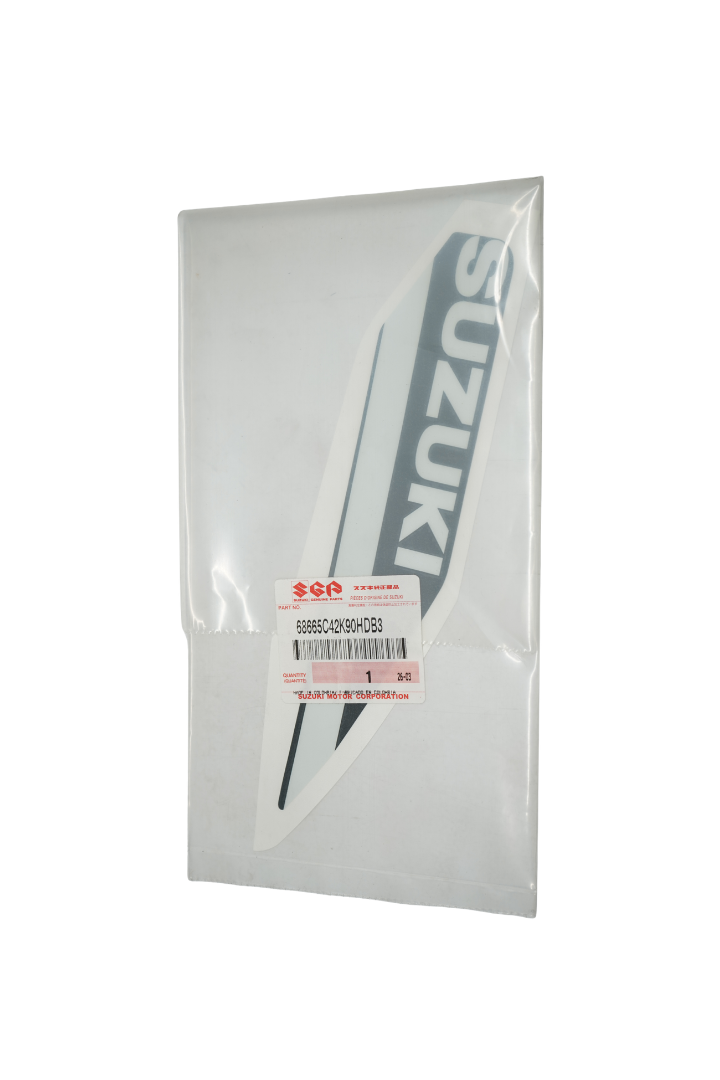 Cargue la imagen en el visor de la galería, Calcomanía Tanque Derecha Para Suzuki GIXXER 150 Color Gris-Rojo 2027 Genuina
