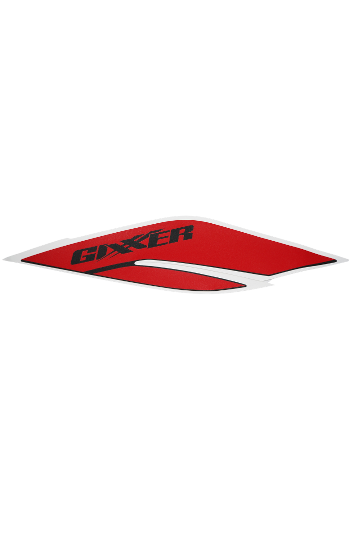 Cargue la imagen en el visor de la galería, Calcomanía Lateral izquierda Para Suzuki GIXXER 150 Color Gris-Rojo 2027 Genuina
