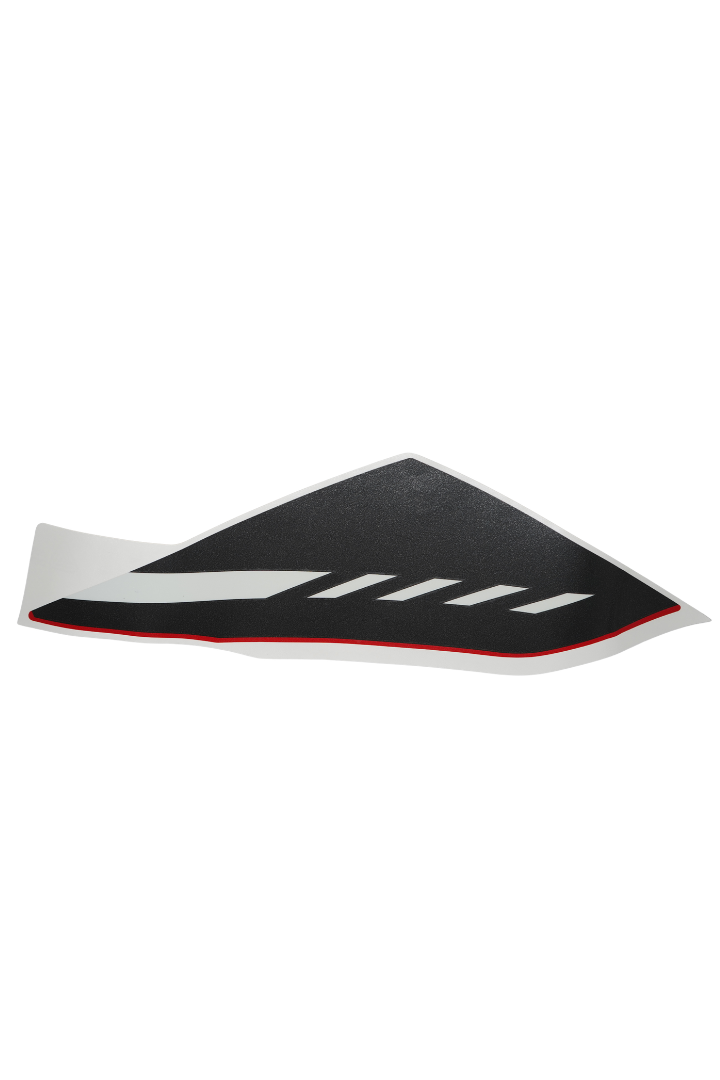 Cargue la imagen en el visor de la galería, Calcomanía Tapa Trasera Izquierda Para Suzuki GIXXER 150 Color Gris-Rojo 2027 Genuina
