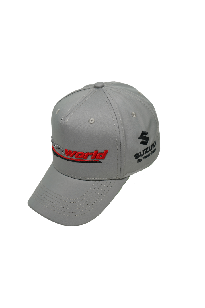 Cargue la imagen en el visor de la galería, Gorra Suzuki DR WORLD Color Gris
