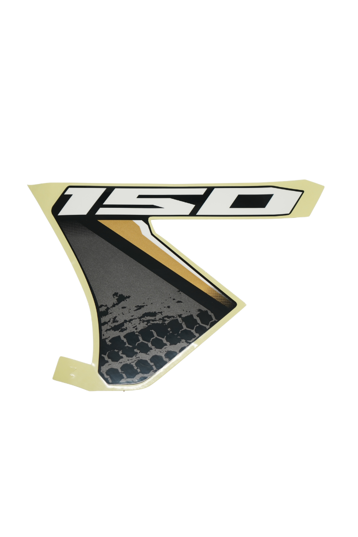 Cargue la imagen en el visor de la galería, Calcomanía Inferior Tapa Tanque "150" Izquierda Para Suzuki DR 150 ABS Carburada 2027 Negra
