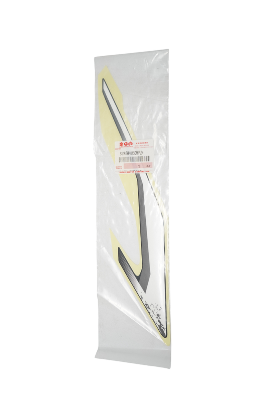 Calcomanía Tapa Lateral Trasera Izquierda Para Suzuki DR 150 ABS Carburada 2027 Negra.