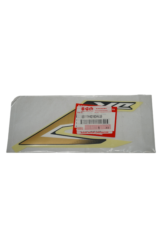 Calcomanía Inferior Tapa Tanque Derecha Para Suzuki DR 150 ABS Carburada 2027 Negra