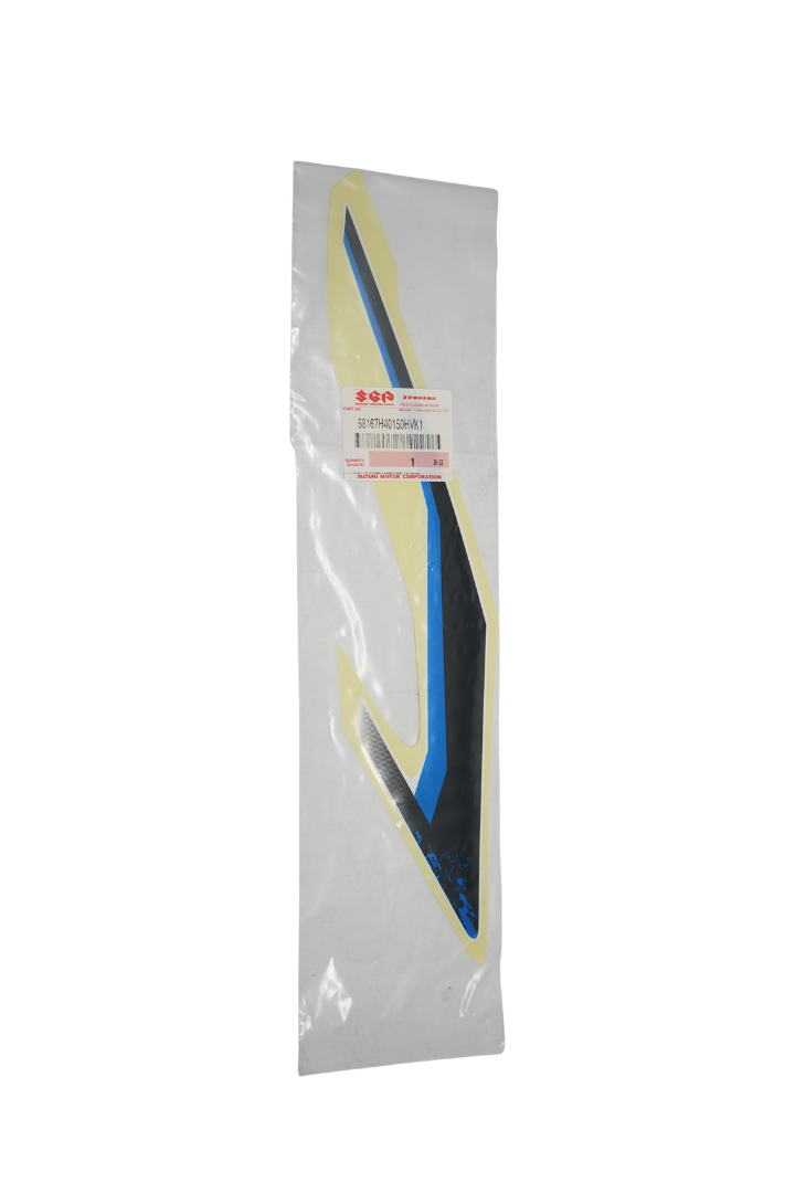 Cargue la imagen en el visor de la galería, Calcomanía Tapa Lateral Trasera Izquierda Para Suzuki DR 150 2027 ABS Blanca Carburada
