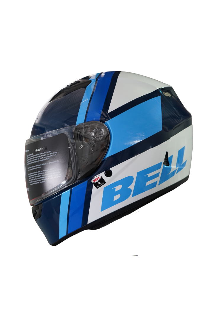Cargue la imagen en el visor de la galería, Casco Bell Qualifer V Azul -Blanco -Negro Brillante
