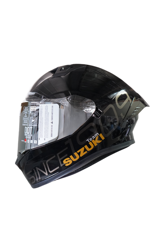 Casco Integral Suzuki Negro / Dorado