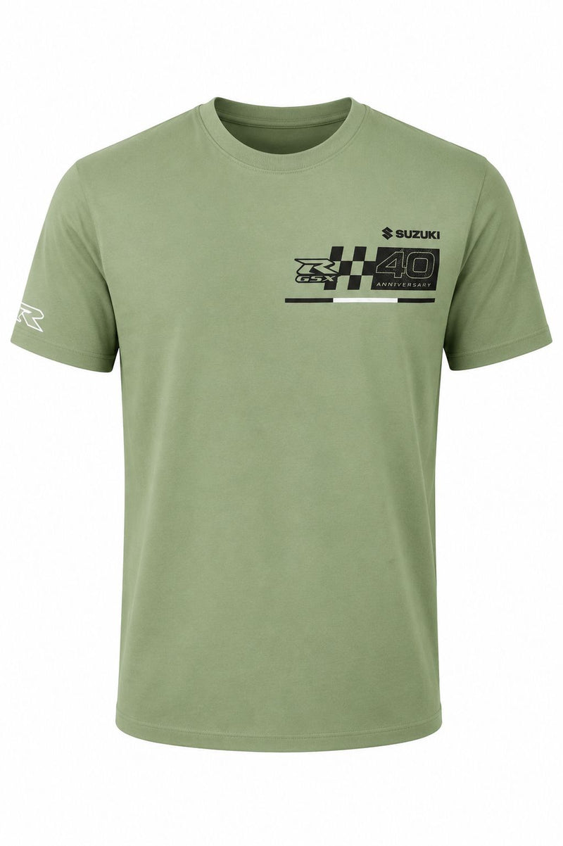 Cargue la imagen en el visor de la galería, Camiseta Suzuki GSXR 40th Aniversary - Verde Menta
