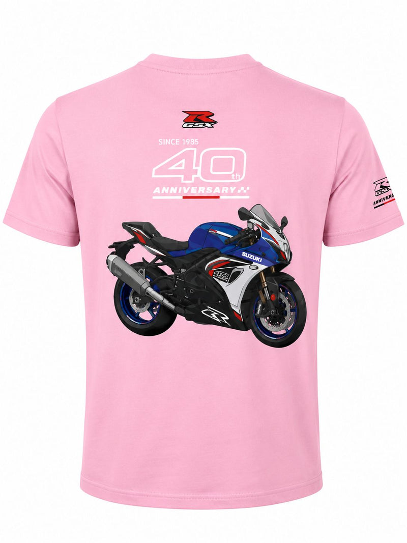 Cargue la imagen en el visor de la galería, Camiseta Suzuki GSXR 40th Aniversary- Rosa
