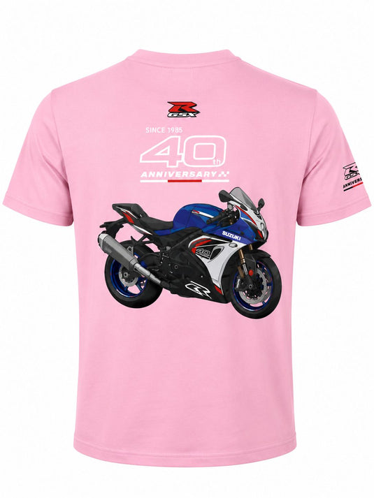 Camiseta Suzuki GSXR 40th Aniversary- Rosa