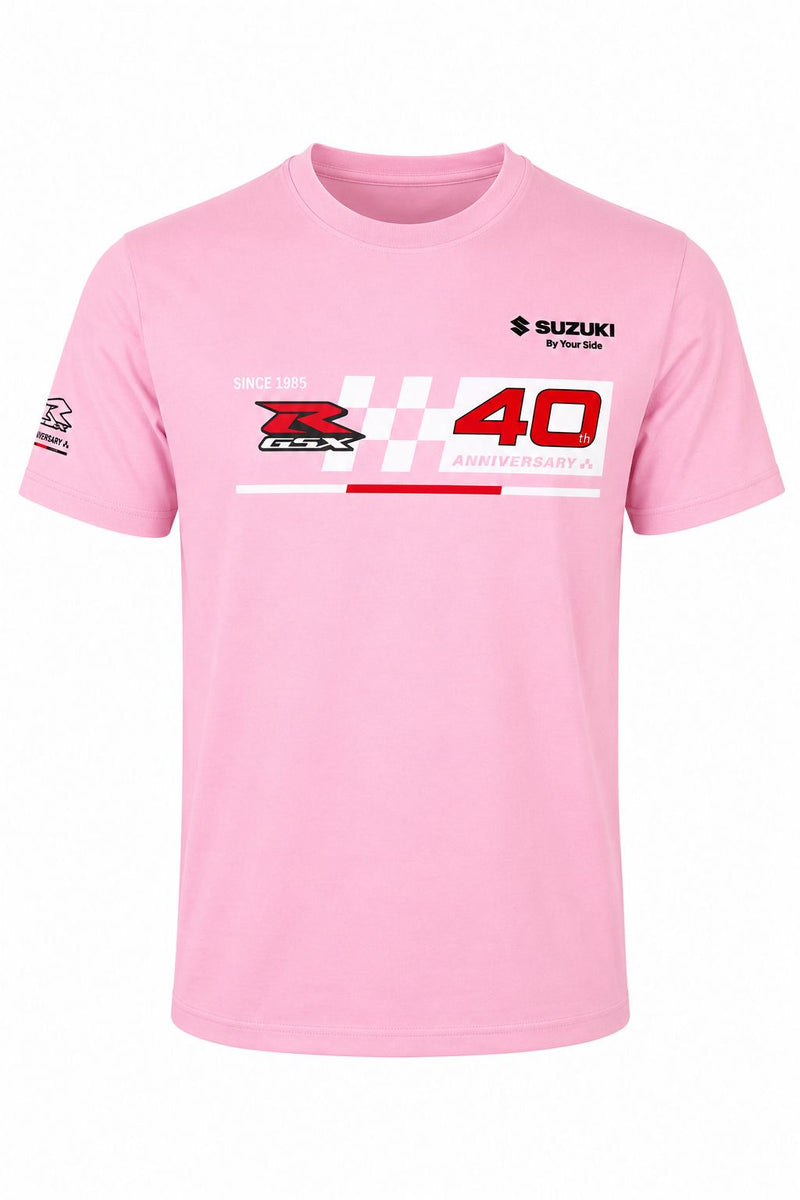 Cargue la imagen en el visor de la galería, Camiseta Suzuki GSXR 40th Aniversary- Rosa

